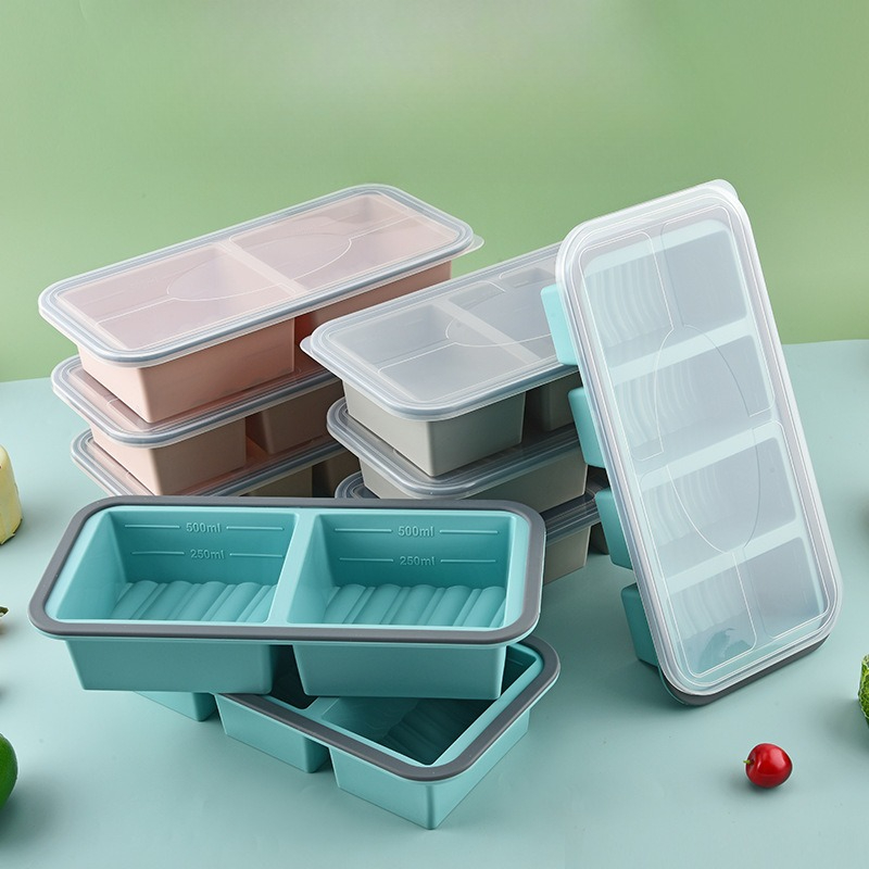 Meal Prep Oatmeal - Souper Cubes, Silikon-Gefrierformen zum Einfrieren von