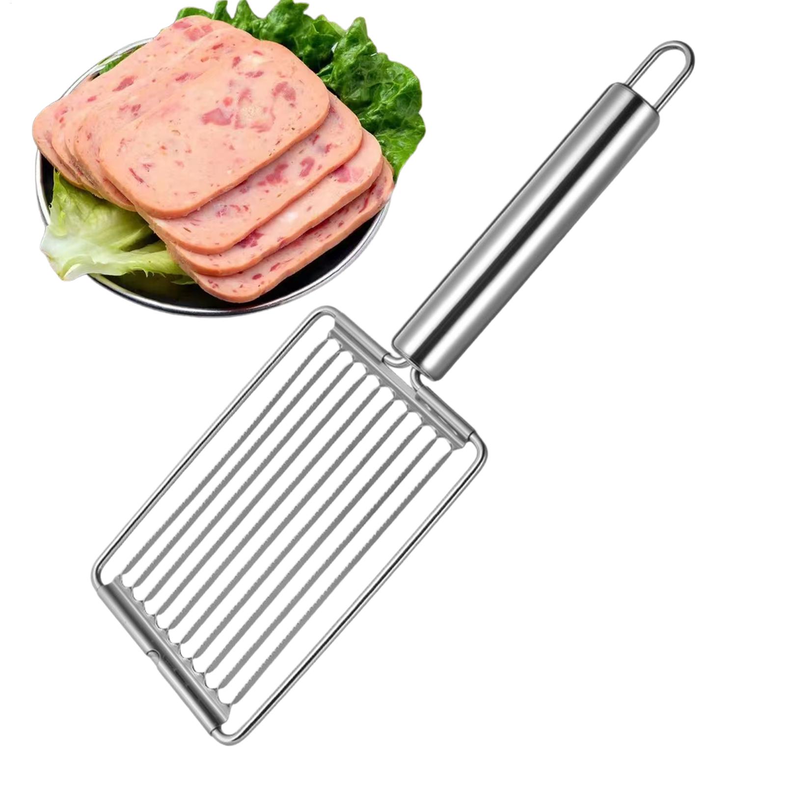 Meal Prep Potatoes - Edelstahl-Tomatenschneider Ergonomischer Zwiebelhacker Gemüseschneider Obst-Ei-Schinken-Kartoffel-Salat-Werkzeug Küchengadget