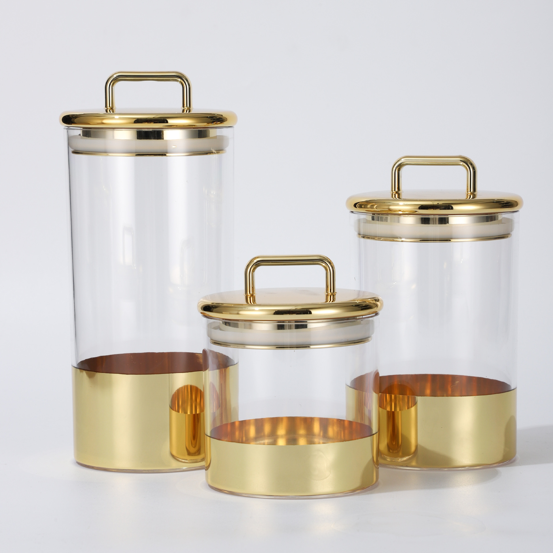 Meal Prep Jar - Goldene Glas Versiegelte Dose Kaffeebohne Lagerung