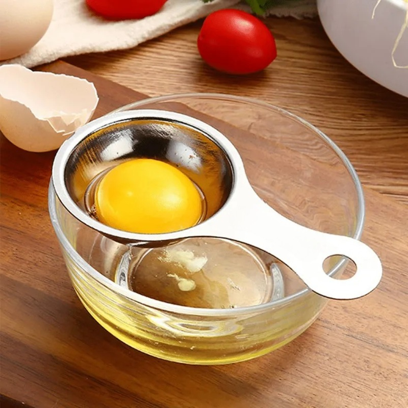 Meal Prep Eggs - 1 Stück Eiertrenner aus Edelstahl, Eigelb-weißer