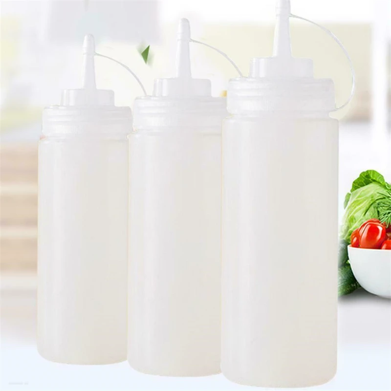 Sauce Squeeze Bottle - 10 Stück 250ml Quetschflaschen für Gewürze