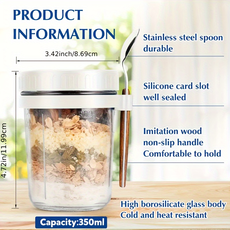 1 Stück/2 Stück Haferflockenbe – Meal Prep Jar Bewertung und Preis