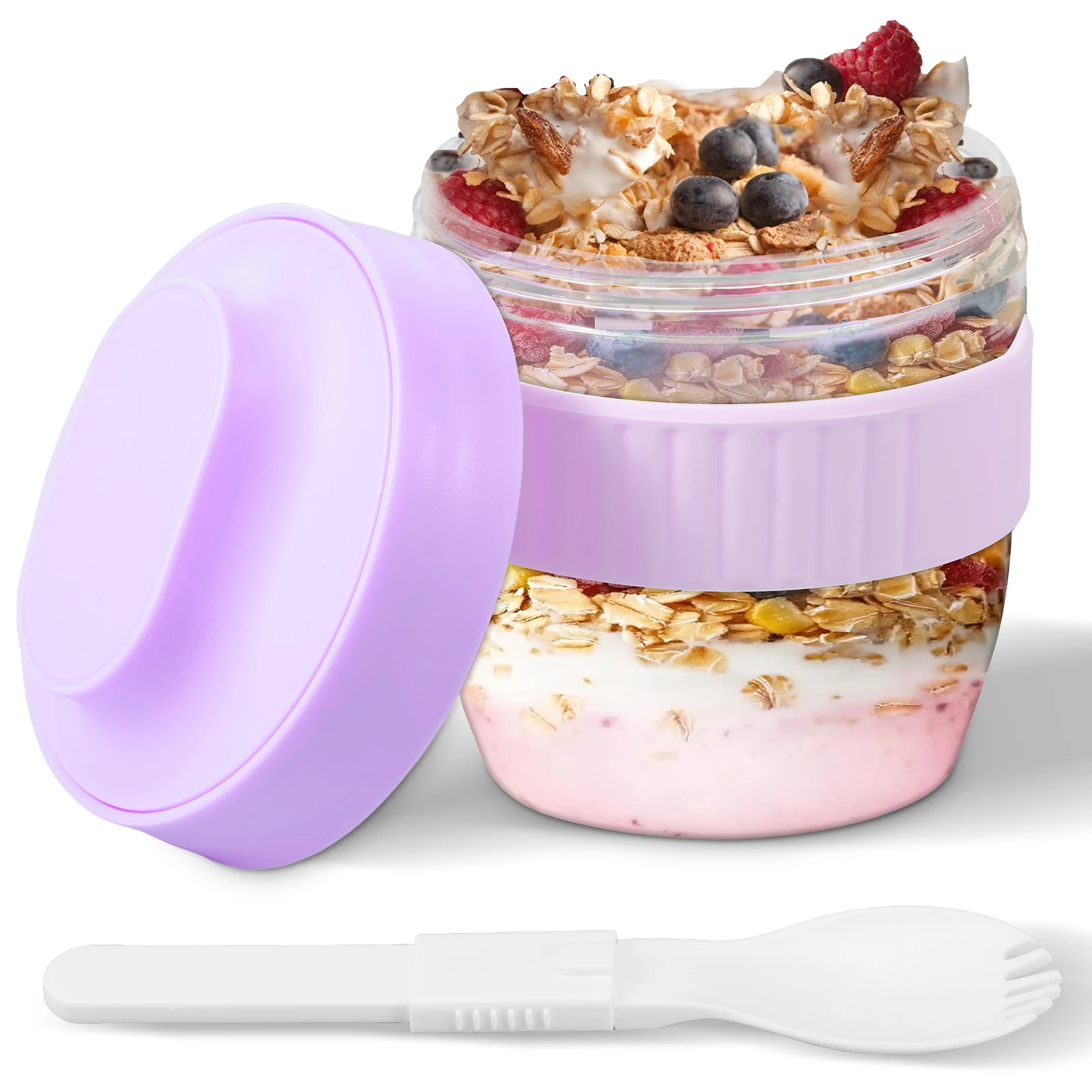 Doppelschichtiger Overnight-Oa – Meal Prep Oatmeal Bewertung und Preis